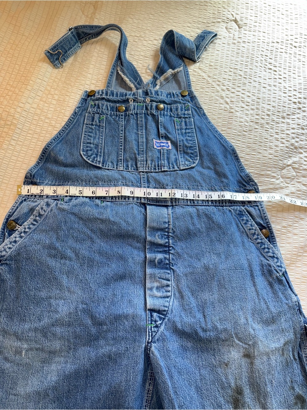 Vintage Grungy Big Smith Classic Workwear Overalls large - Picture 3 of 9